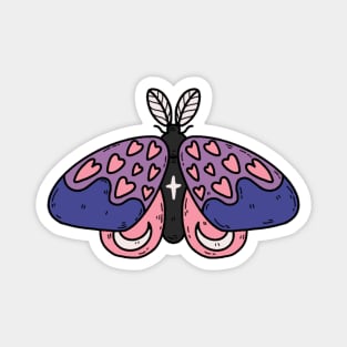 genderfluid moth Magnet