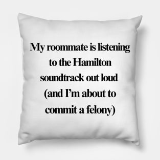 Musical felony Pillow