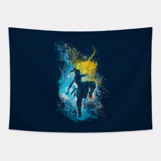 dancing with elements redux Tapestry