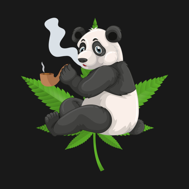 Disover Weed Stoner Gift Funny Panda Bear - Panda Bear - T-Shirt