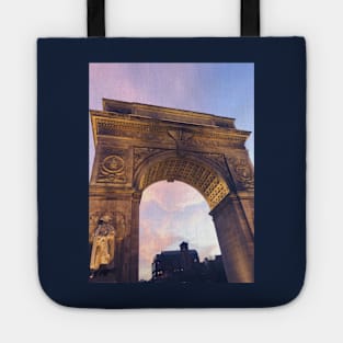 Washington Square Park Pastel Sunset Arch Tote