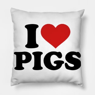 I Love Pig Pillow