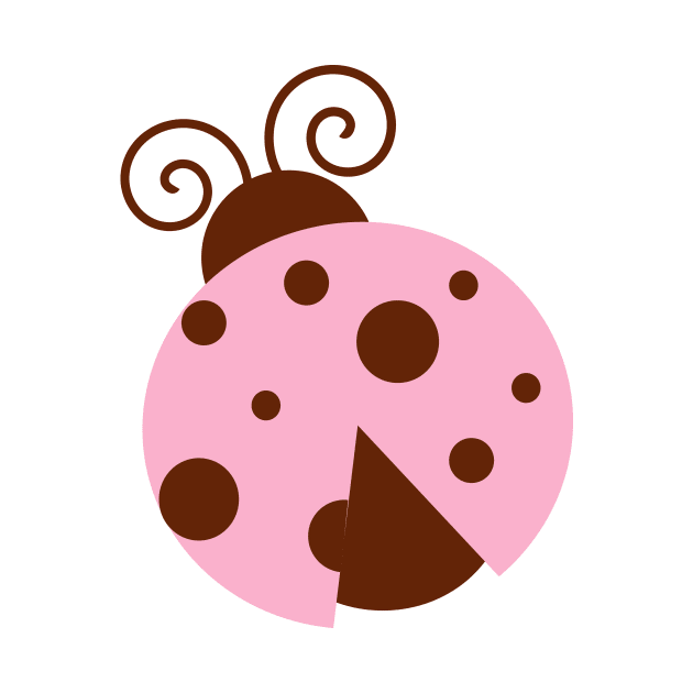 Ladybug, Pink Ladybug, Cute Ladybug, Ladybird by Jelena Dunčević