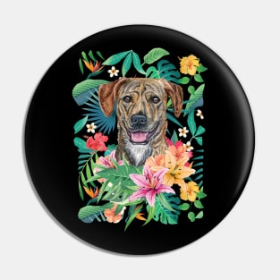 Tropical Plott Hound Pin