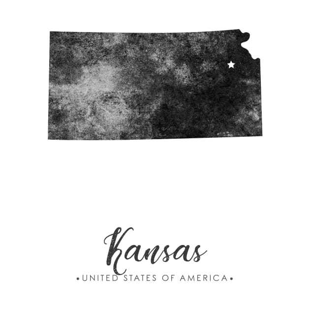 Kansas state map by StudioGrafiikka