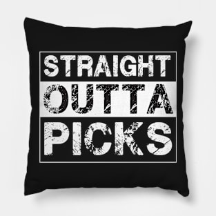 Straight Outta Picks – Guitar Picks Musician Guitarist Pillow