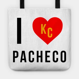 I love Pacheco Kansas City Chiefs Superbowl Champions Tote