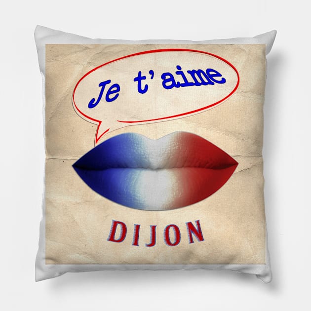 FRENCH KISS JETAIME DIJON Pillow by ShamSahid