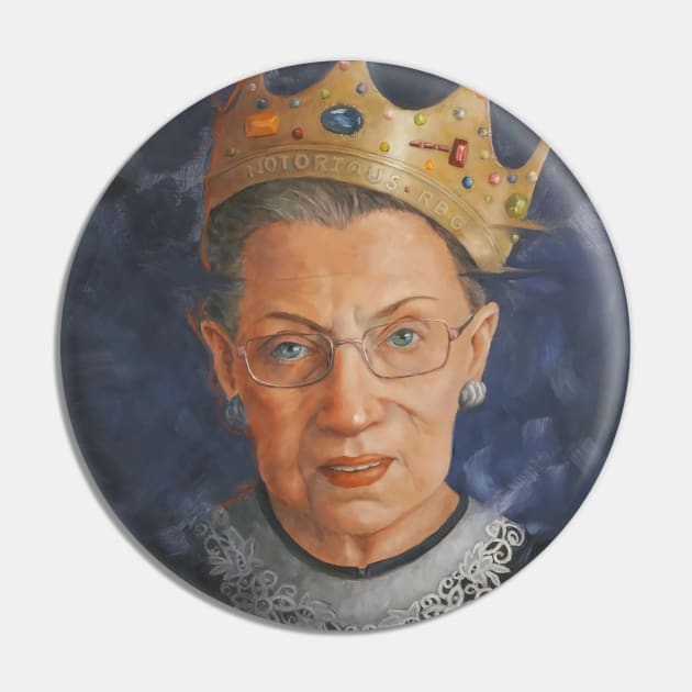 Paint the queen notorious RBG USA Pin by bebekbobok