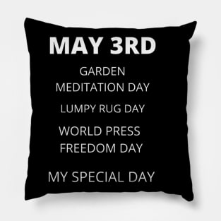May 3rd holidays Pillow
