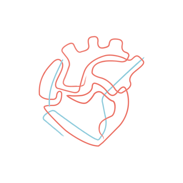 Human heart abstract illustration by bernardojbp