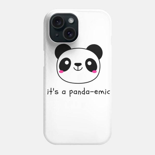 It's a Panda-emic Phone Case by NoColorDesigns