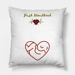 First heartbeat Pillow