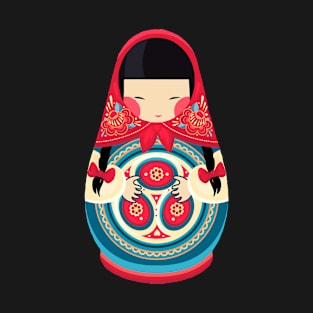 Traditional Japanese Doll Asian Variation of Russian Doll T-Shirt