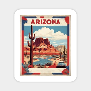 Arizona United States of America Tourism Vintage Poster Magnet