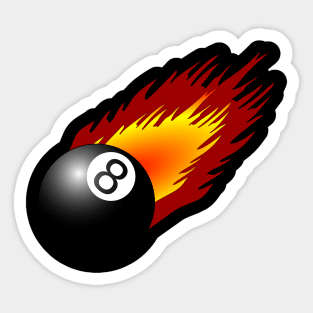 Realistic 8 Ball Pool Billiards Eight Ball Sticker for Sale by cinemapool