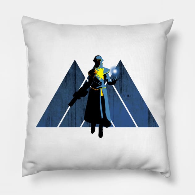 030 Warlock D2 Pillow by Yexart