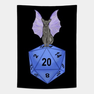 Druid cat. Winged cat. D20 Tapestry