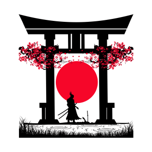 Samurai Torii Gate | Japanese Vibes T-Shirt