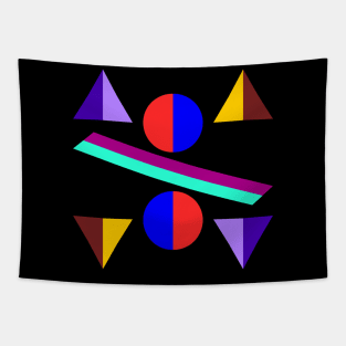 Balancing Bauhaus shapes Tapestry