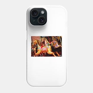 Fairground carousel horses Phone Case