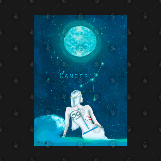 Discover Cancer Zodiac Sign Constellation - Cancer Zodiac Sign - T-Shirt