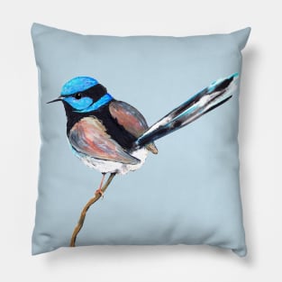 Superb fairy wren Pillow