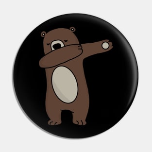 Dabbing Bear Pin