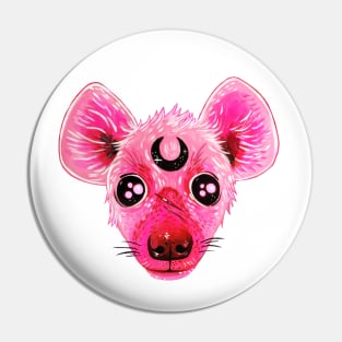 Pink Hyena Pin