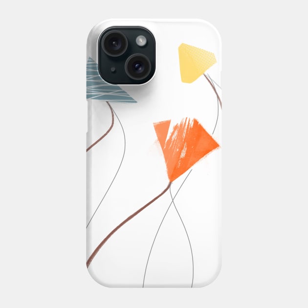 Flying Kites Phone Case by alexgrigorasart