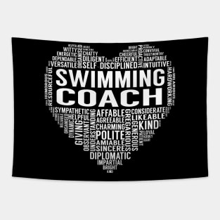 Swimming Coach Heart Tapestry