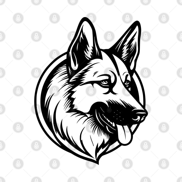 German Shepard Dog Logo by Danielleroyer