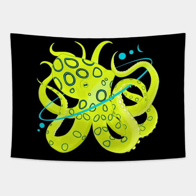 BLUE-RINGED OCTOPUS Tapestry by itshypernova