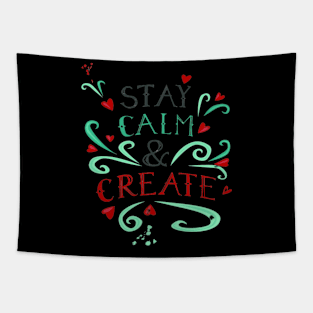 Covid 19 Stay Calm & Create Tapestry