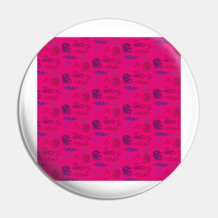 Pink Snake Pattern Pin