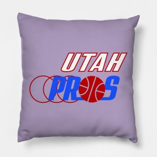 Defunct Utah Prospectors WBA Basketball Pillow