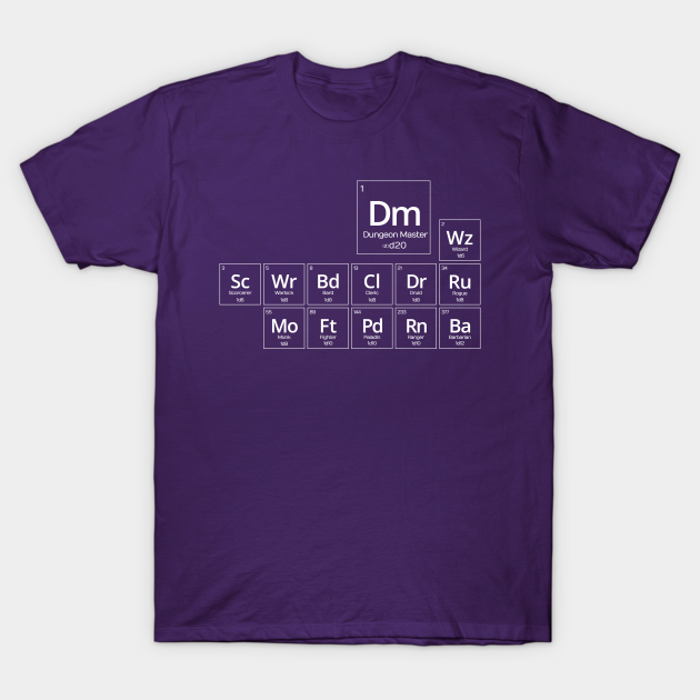 Periodic D&D - Dungeons And Dragons - T-Shirt