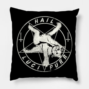 HAIL LUCIPURR! Pillow