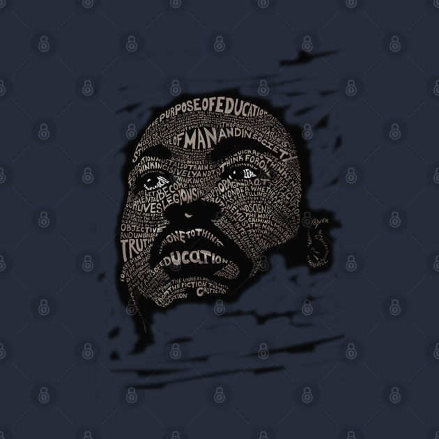 Martin Luther King Jr. (Civil Rights Movement Figure in Grey) by suzetteaubin