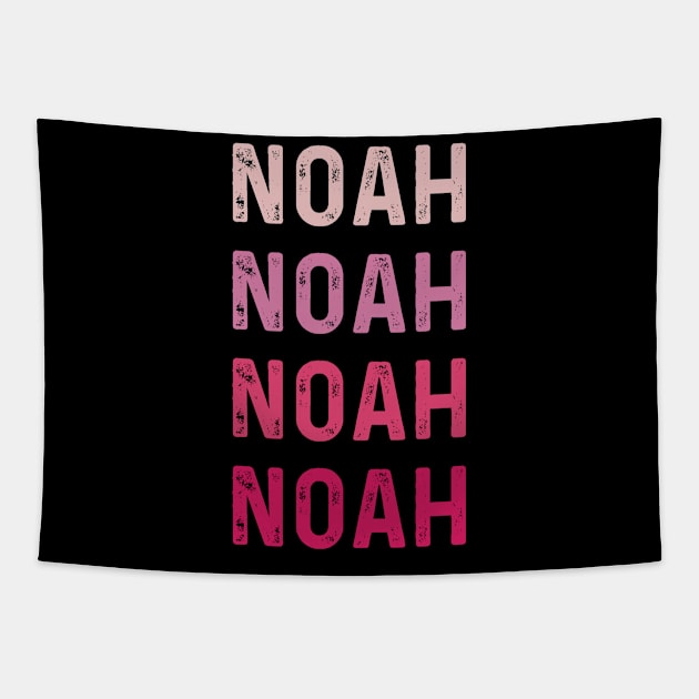 Noah  Personalized Name Tapestry by Peter smith