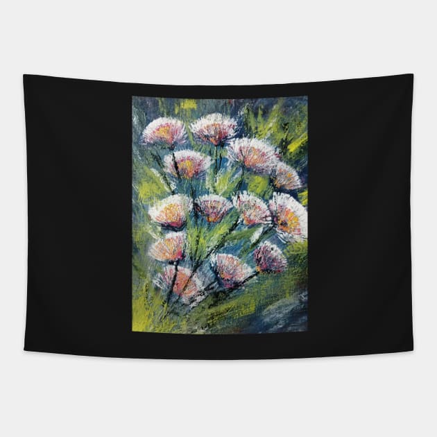 Floral Abstract Artwork 9 Tapestry by SunilAngra