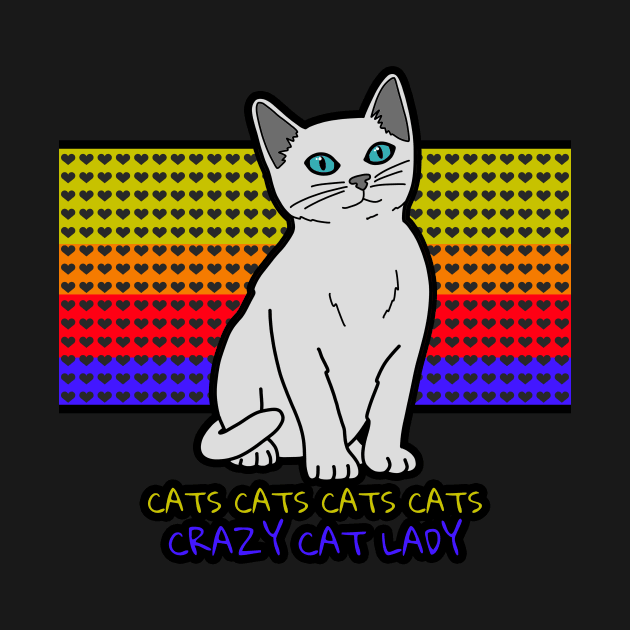 Cats Cats Cats by Kelly Louise Art