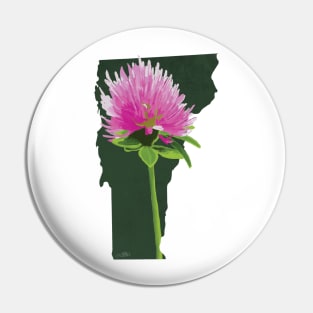 Vermont Red Clover Pin