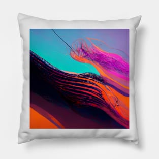 Vibrant Lines #3 Pillow