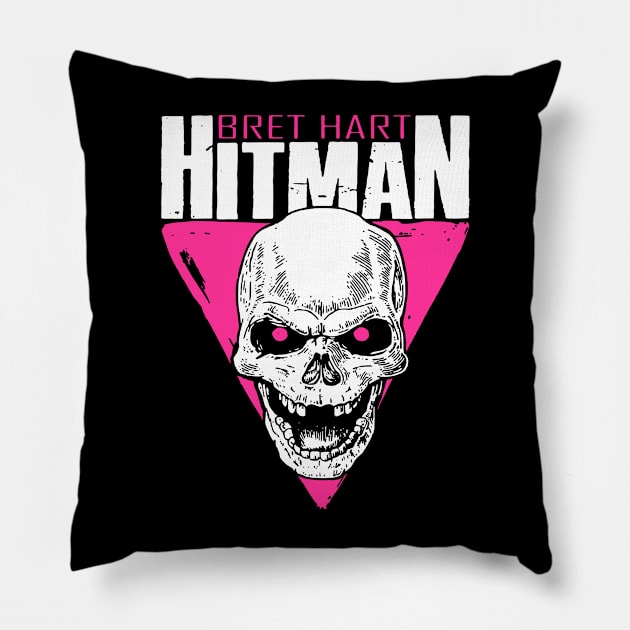 Bret Hart Skulls Pillow by cindo.cindoan