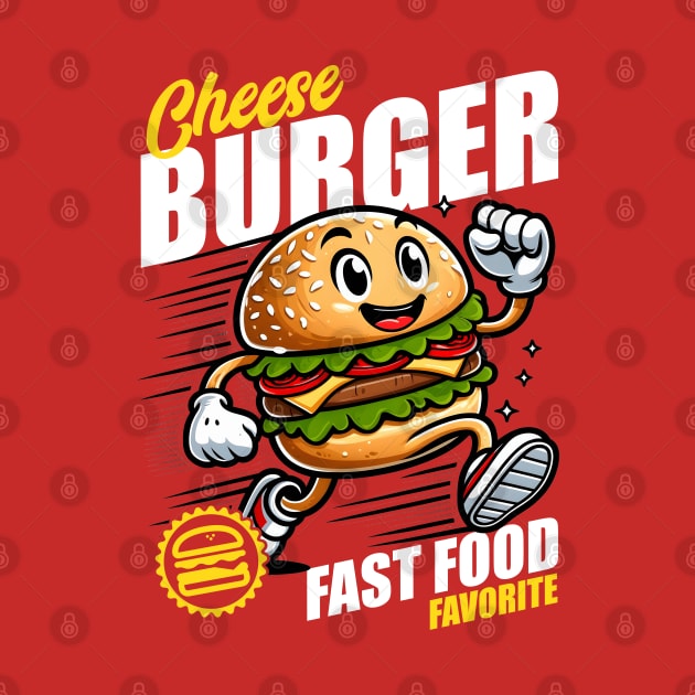 Cheese Burger Fast Food Favorite by DetourShirts