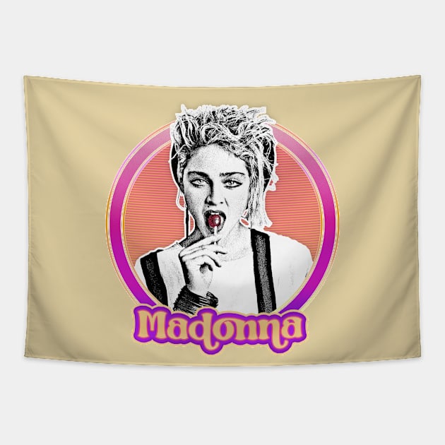 Madonna // Original 80s Vintage Style Design Tapestry by DankFutura