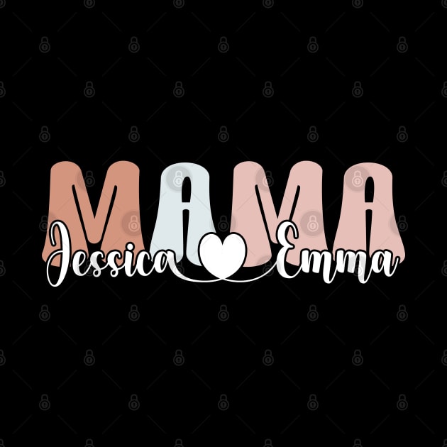 Jessica Emma Mother's girl Mom Mimi Gigi Aunt family by click2print