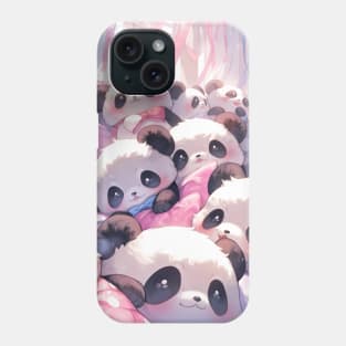 Pile o' Panda plushies! So Cute Phone Case