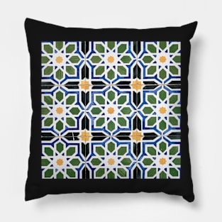 Traditional Portuguese glazed tiles Pillow